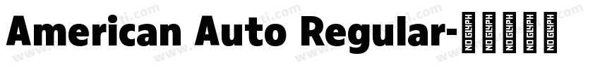 American Auto Regular字体转换